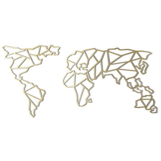TAKK World Map XL - Gold - NordlyHome.dk