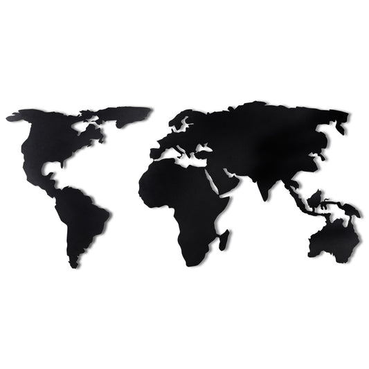 TAKK World Map Silhouette XL - Black - NordlyHome.dk