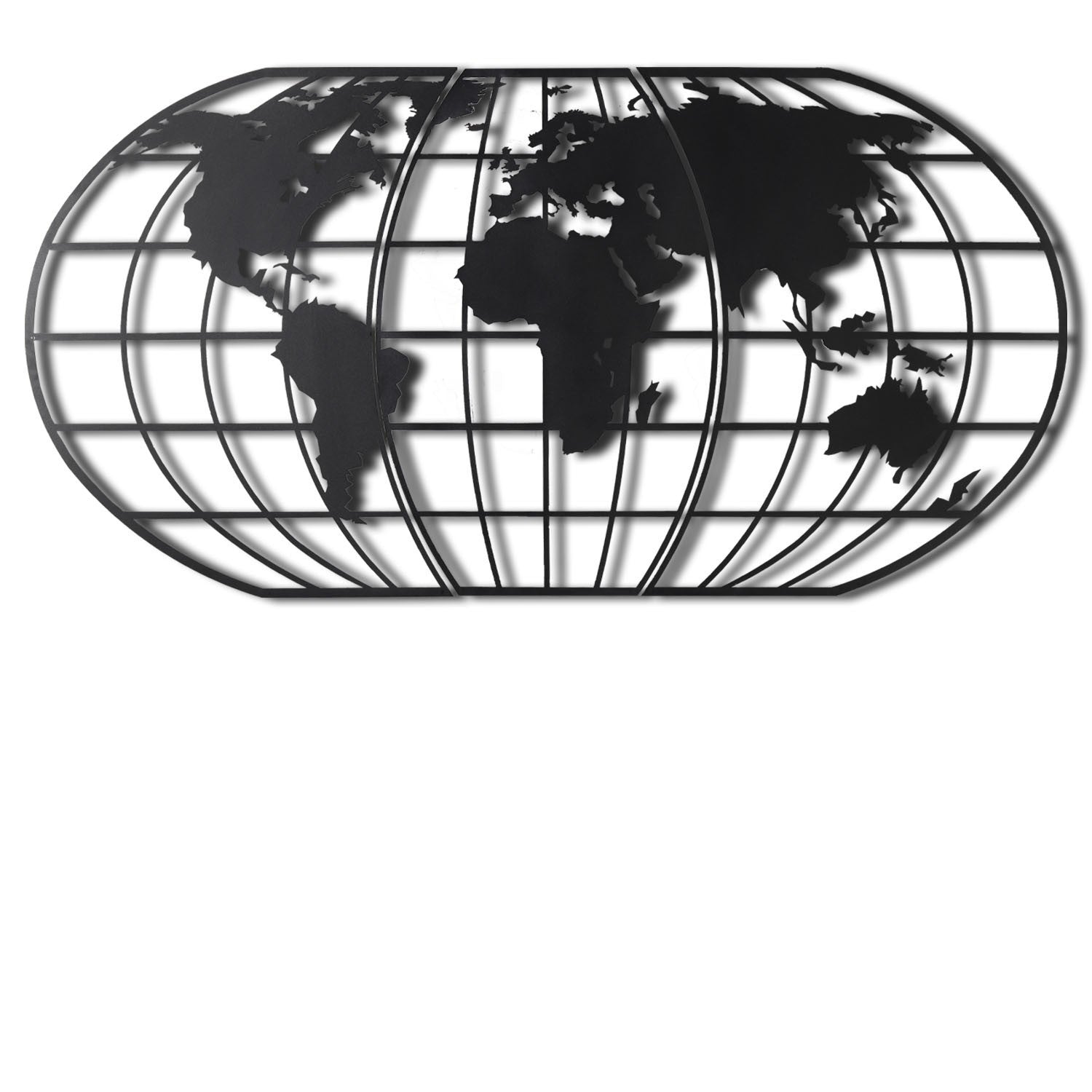 TAKK World Map Globe - Black - NordlyHome.dk