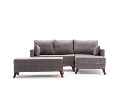 TAKK Bella Mini Corner Sofa Right - Brown - NordlyHome.dk