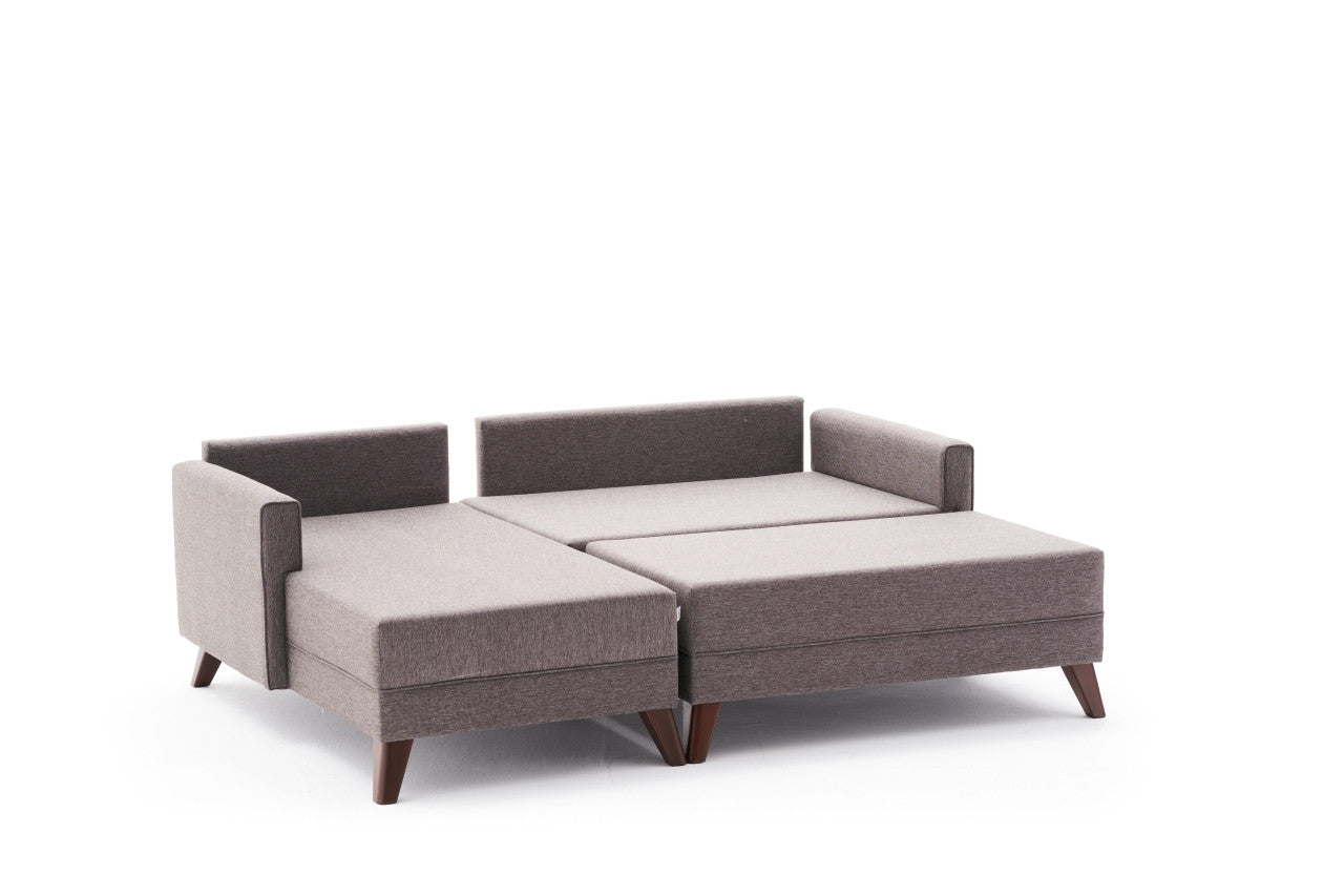 TAKK Bella Mini Corner Sofa Left - Brown - NordlyHome.dk
