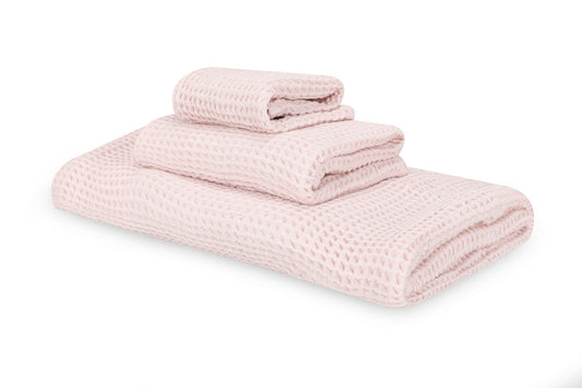 Håndklædesæt - Modal Waffle - Pink