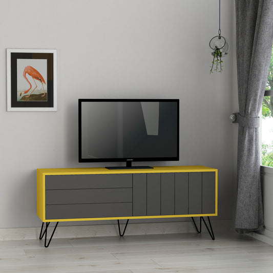 TAKK Picadilly Tv Stand - Mustard, Anthracite - NordlyHome.dk