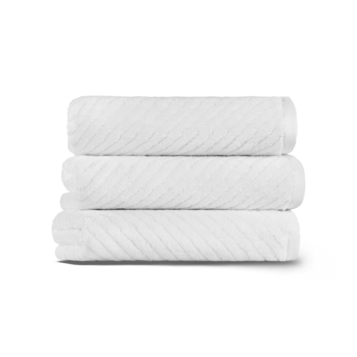 Håndklæde - Chevron, hvid