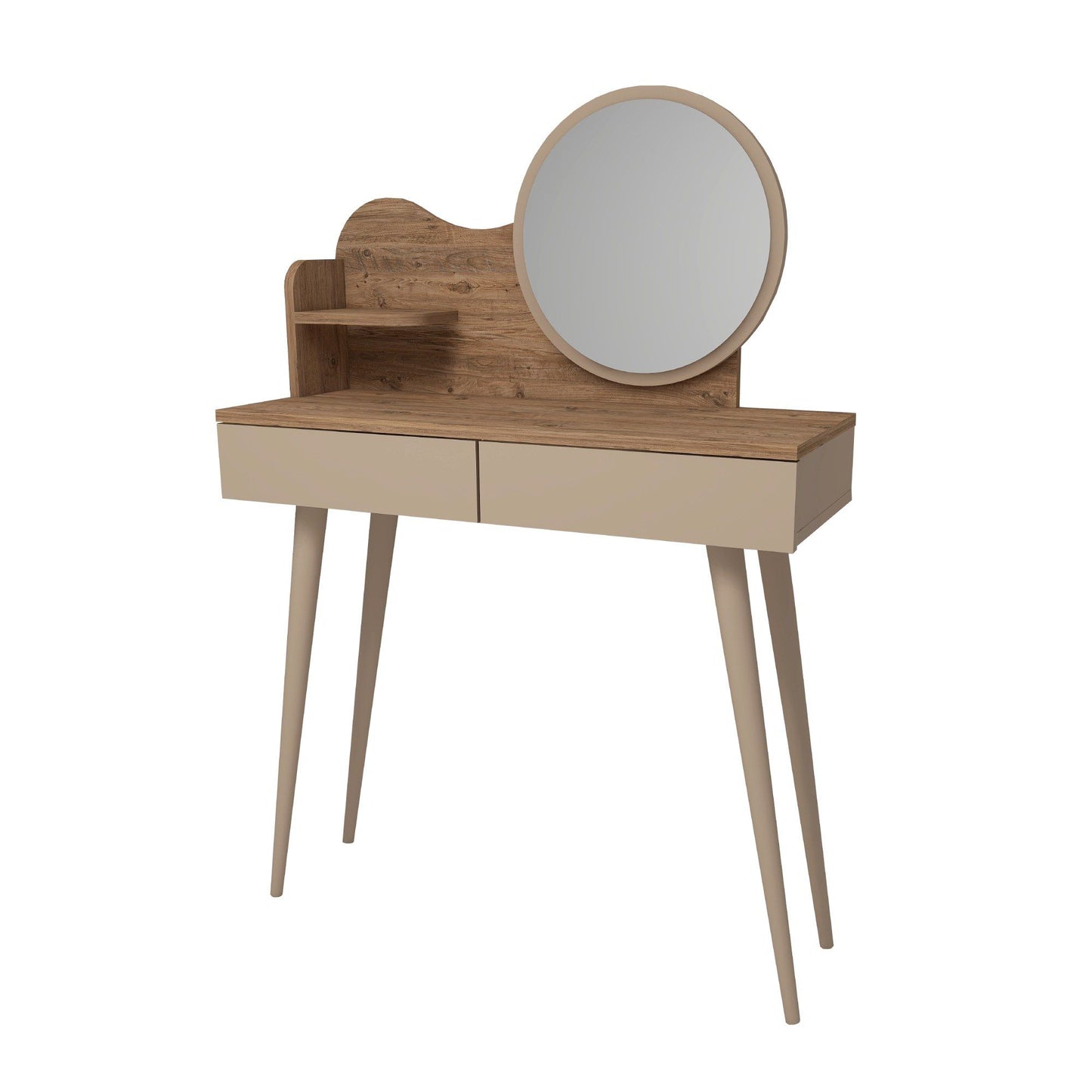 Gutty - Atlantic Pine, Beige - Make-up bord med spejl