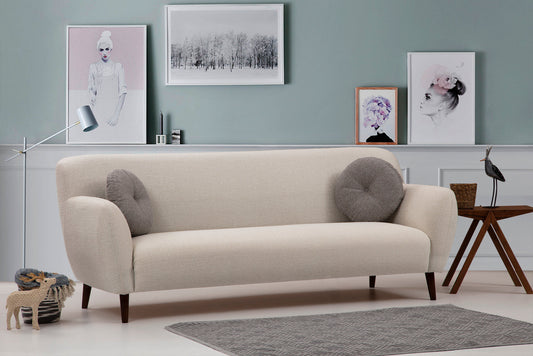 Enna - Beige - 3-sæders sofa