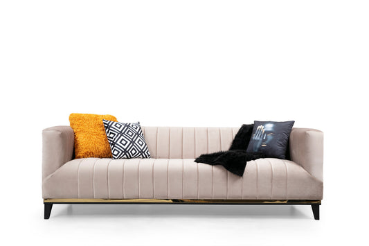 Bellino - Beige - 3-sæders sofa