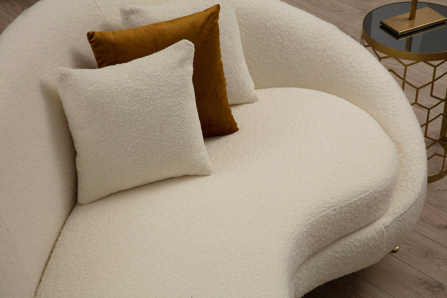 Eses - Creme Bouclett - 3-sæders sofa