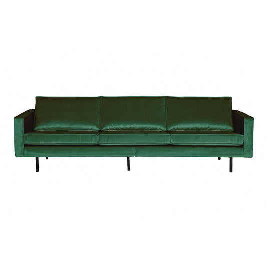 BEPUREHOME | Rodeo - 3-sits soffa, Velour Green Forest