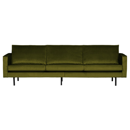 BEPUREHOME | Rodeo - 3-personers soffa, Velour Olive