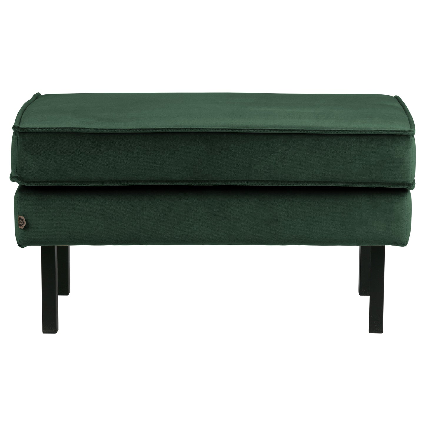BEPUREHOME | Rodeo - Puff, Velour Green Forest