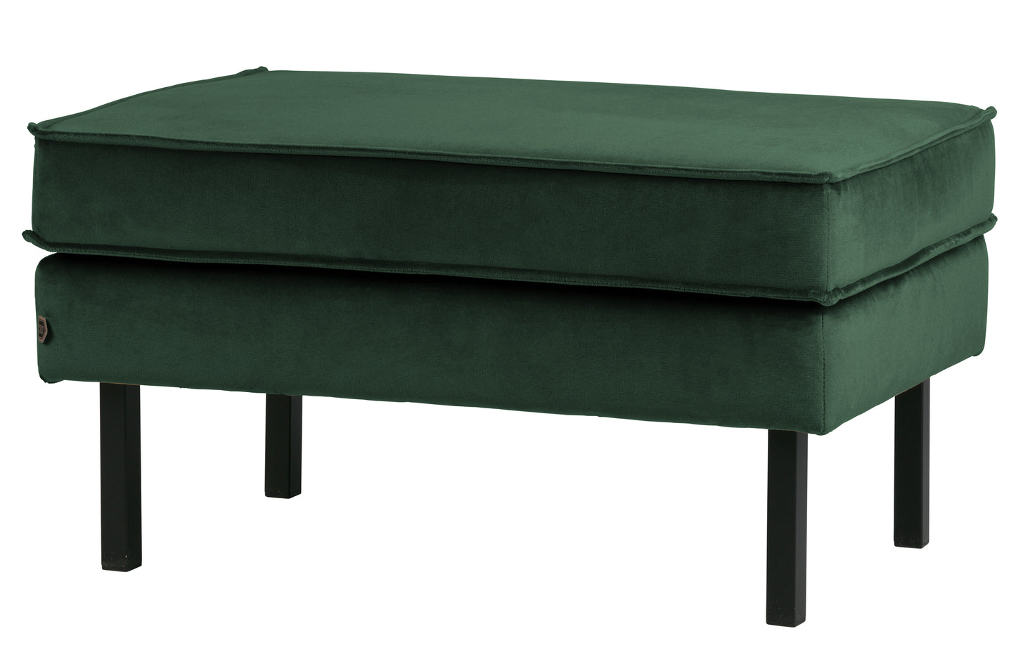 BEPUREHOME | Rodeo - Puff, Velour Green Forest