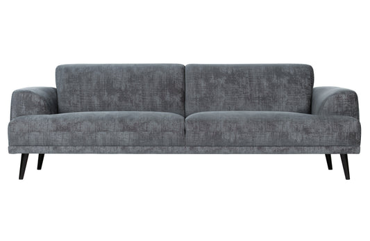 den vtwon | Borste - 3-personers soffa, 234 Cm Clouded Velour Slate Grey