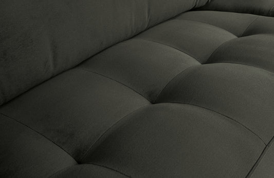 BEPUREHOME | Rodeo Classic Sofa - 3-personers soffa, Velour Antracit