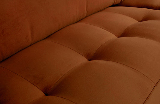BEPUREHOME | Rodeo Classic Sofa 2,5-sits Velour Rust