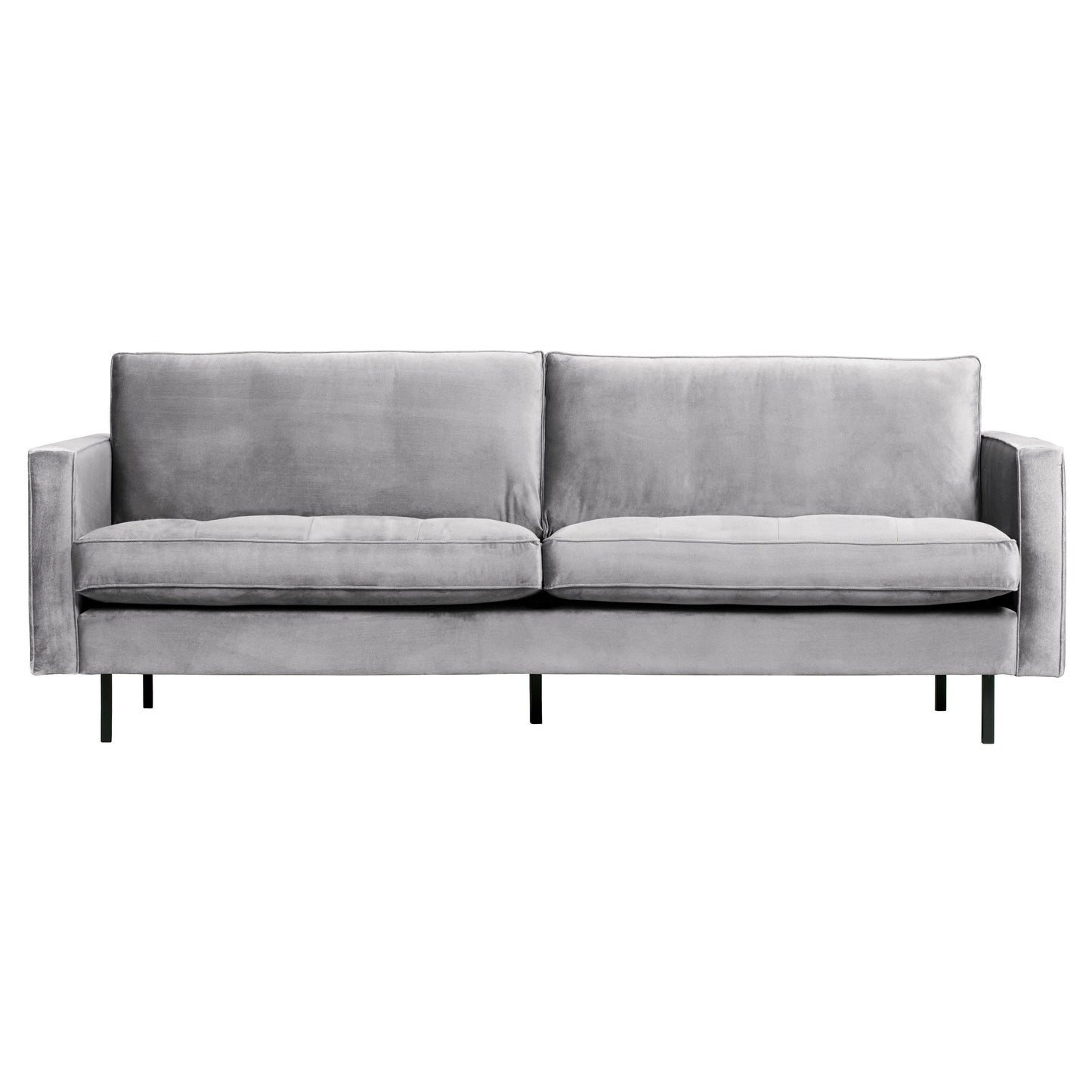 BEPUREHOME | Rodeo Classic Sofa 2,5-sits Velour Ljusgrå