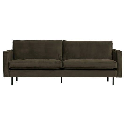 BEPUREHOME | Rodeo Classic Sofa 2,5-sits Velour Dark Green Hunter