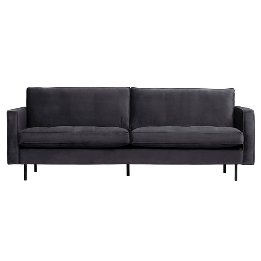 BEPUREHOME | Rodeo Classic Sofa 2,5-sits Velour Mörkgrå
