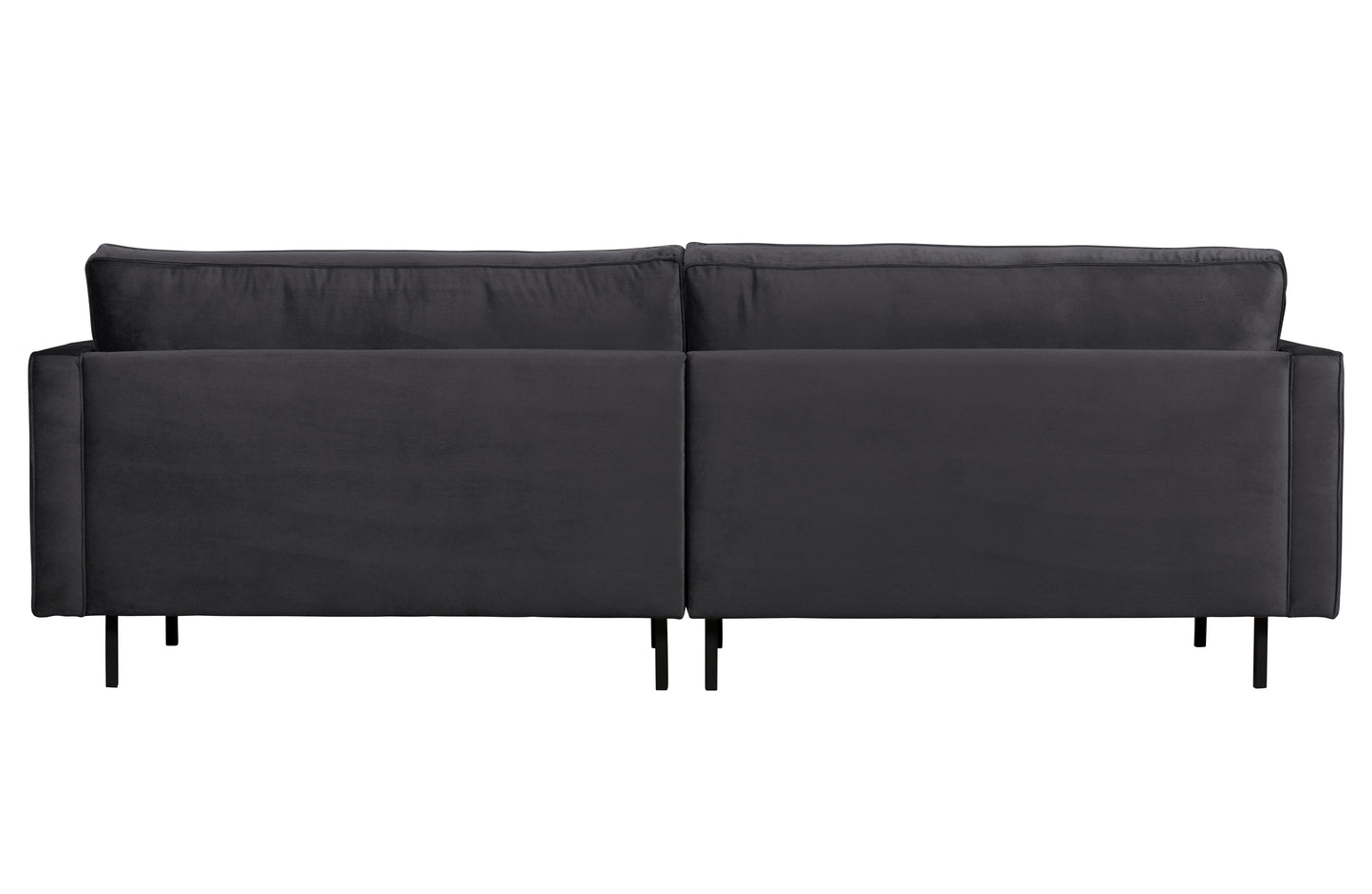 BEPUREHOME | Rodeo Classic Sofa - 3-personers soffa, Velour Mörkgrå