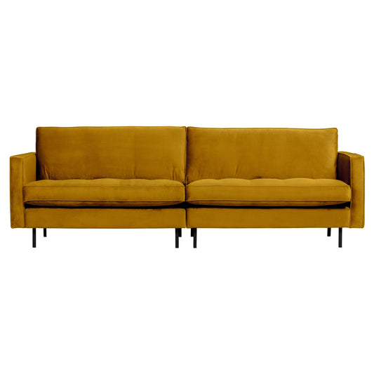 BEPUREHOME | Rodeo Classic Sofa - 3-sits soffa, Velour Ochre
