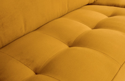 BEPUREHOME | Rodeo Classic Sofa - 3-sits soffa, Velour Ochre