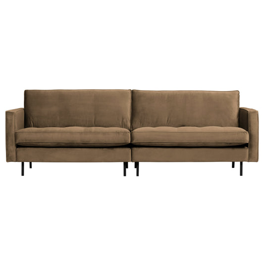 BEPUREHOME | Rodeo Classic Sofa - 3-sits soffa, Velour Taupe