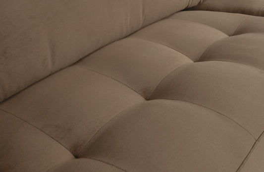 BEPUREHOME | Rodeo Classic Sofa - 3-sits soffa, Velour Taupe
