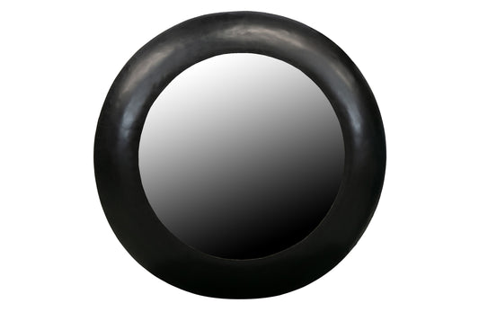 WOOOD Exklusivt | Wolf Round - Spegel, Metall Svart Ø75cm
