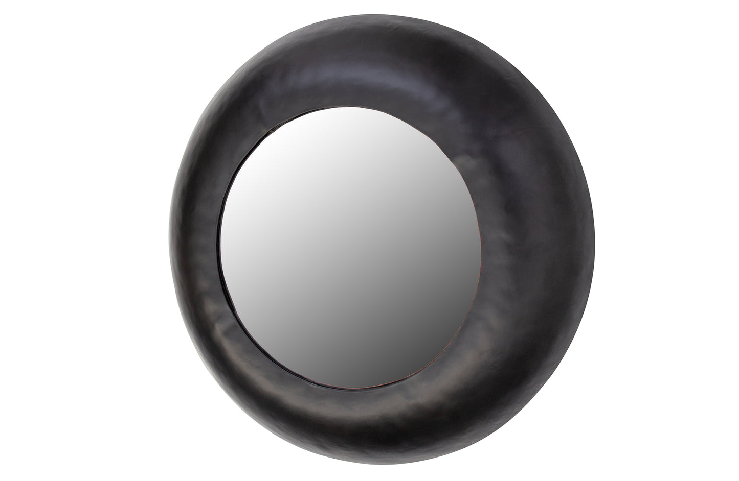 WOOOD Exklusivt | Wolf Round - Spegel, Metall Svart Ø50cm