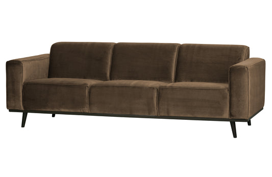 BEPUREHOME | Statement - 3-personers soffa, 230 Cm Velour Taupe
