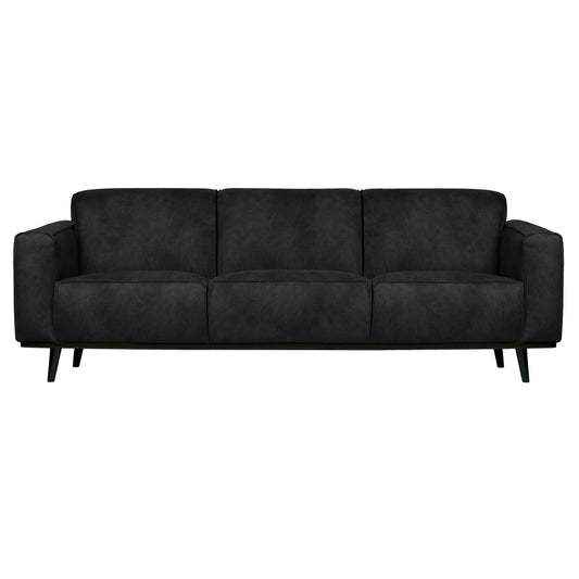 BEPUREHOME | Statement - 3-personers soffa, 230 Cm Suedine Black