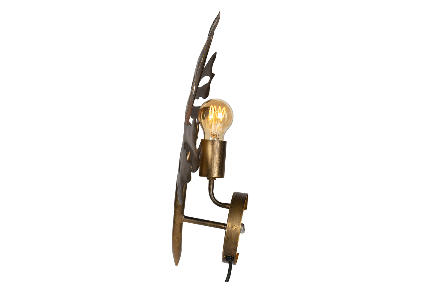 BEPUREHOME | Leaf - Vägglampa, Metall Antik Mässing