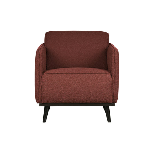 BEPUREHOME | Statement Arm Chair Boucle Chestnut