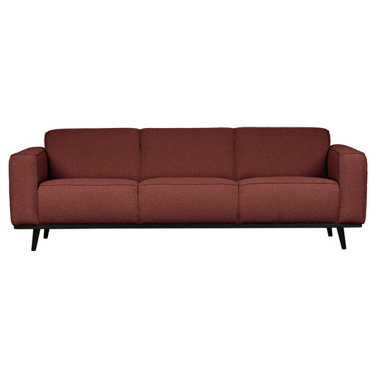 BEPUREHOME | Statement - 3-personers soffa, 230 Cm Boucle Chestnut