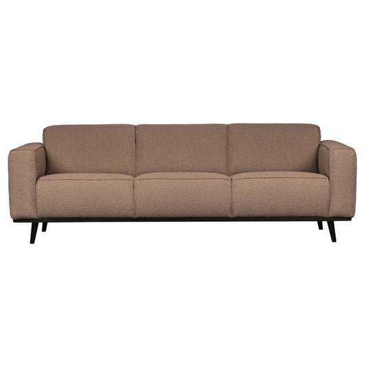 BEPUREHOME | Statement - 3-personers soffa, 230 Cm Boucle Nougat