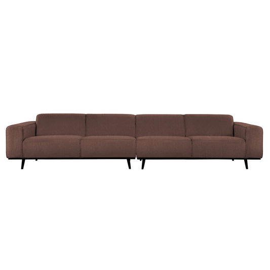 BEPUREHOME | Statement Xl - 4-personers soffa, 372 Cm Boucle Coffee