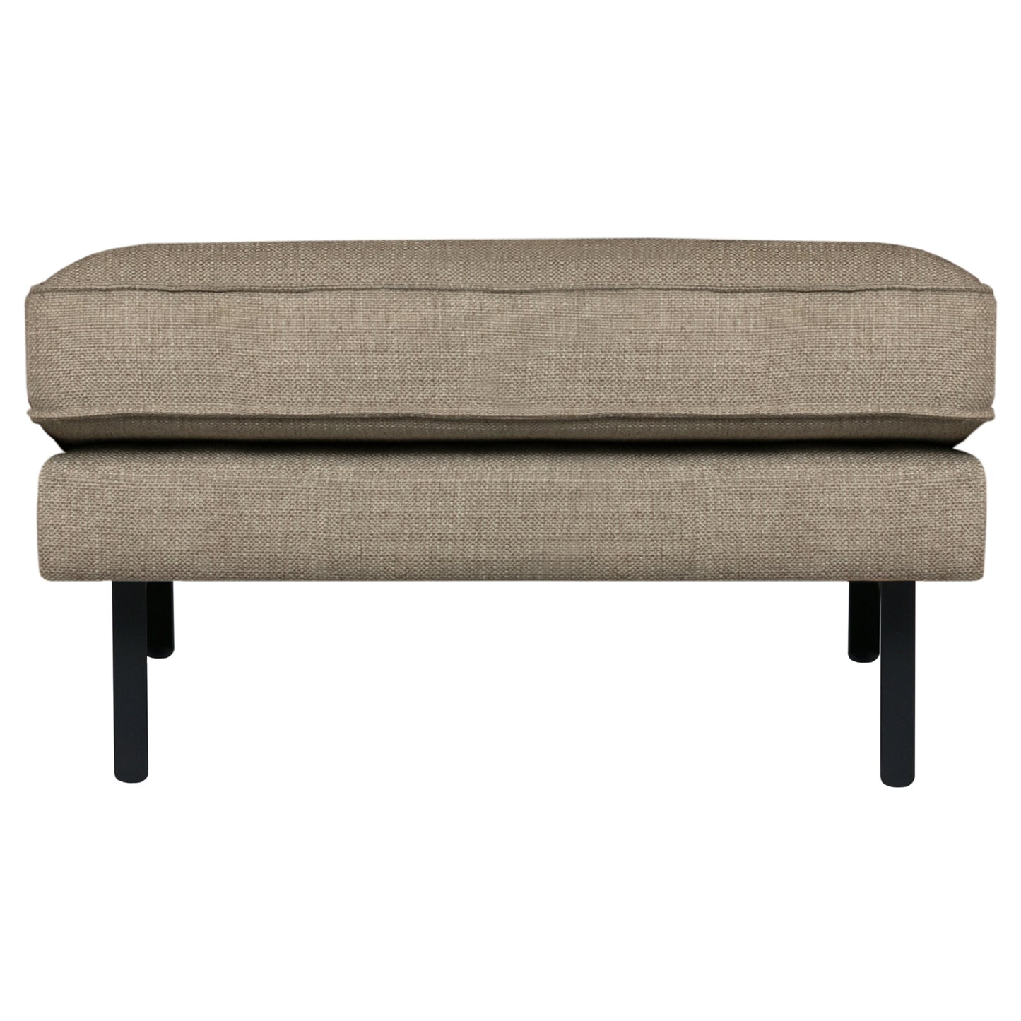 BEPUREHOME | Rodeo Stretched - Puff, Brown Melange