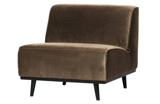 BEPUREHOME | Statement Chair Velour Taupe