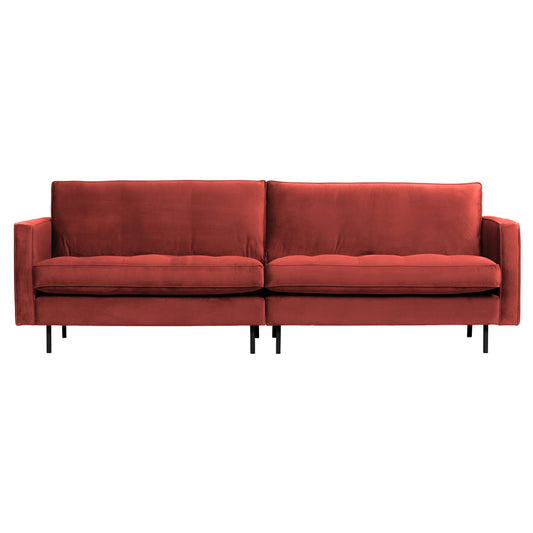 BEPUREHOME | Rodeo Classic Sofa - 3-sits soffa, Velour Chestnut