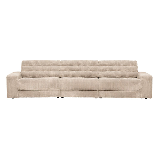 BEPUREHOME | Date - 3-personers soffa, Ribcord Natural