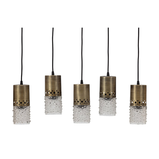 BEPUREHOME | Sprinkle - Taklampa, 5 Lampor Antik Mässing
