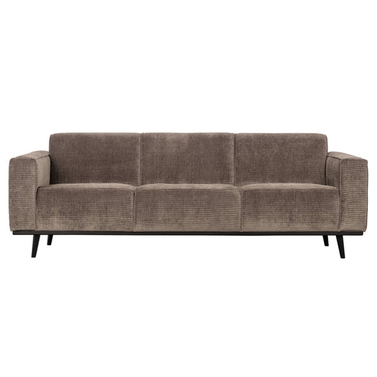 BEPUREHOME | Statement - 3-personers soffa, 230 Cm Flat Rib Taupe