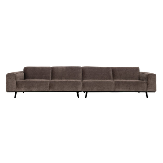 BEPUREHOME | Statement Xl - 4-sits soffa, 372 Cm Flat Rib Taupe