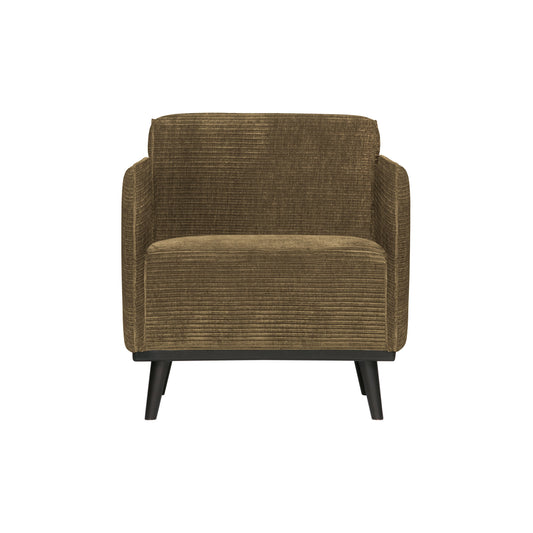 BEPUREHOME | Statement Arm Chair Flat Rib Rock