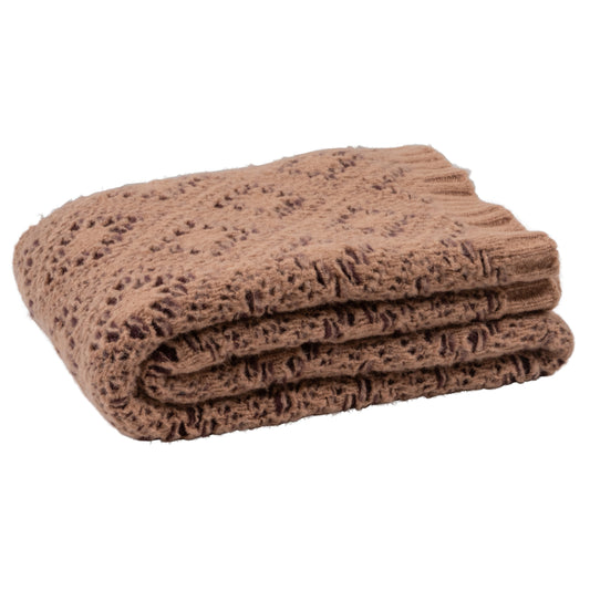 BEPUREHOME | Two Tone - Pläd, Chunky Knit Wine 130x170