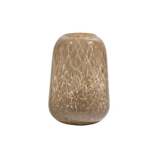 BEPUREHOME | Summer Handmade - Vas, 26cm Glas Beige