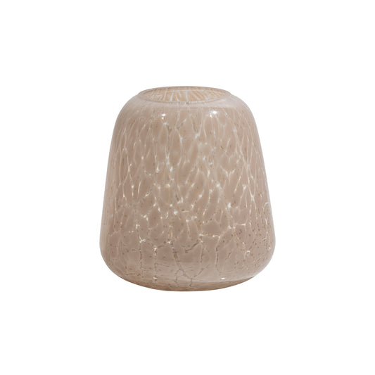 BEPUREHOME | Summer Handmade - Vas, 21cm Glas Beige