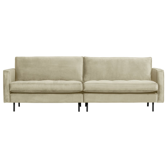 BEPUREHOME | Rodeo Classic Sofa - 3-personers soffa, Velour Pistasch