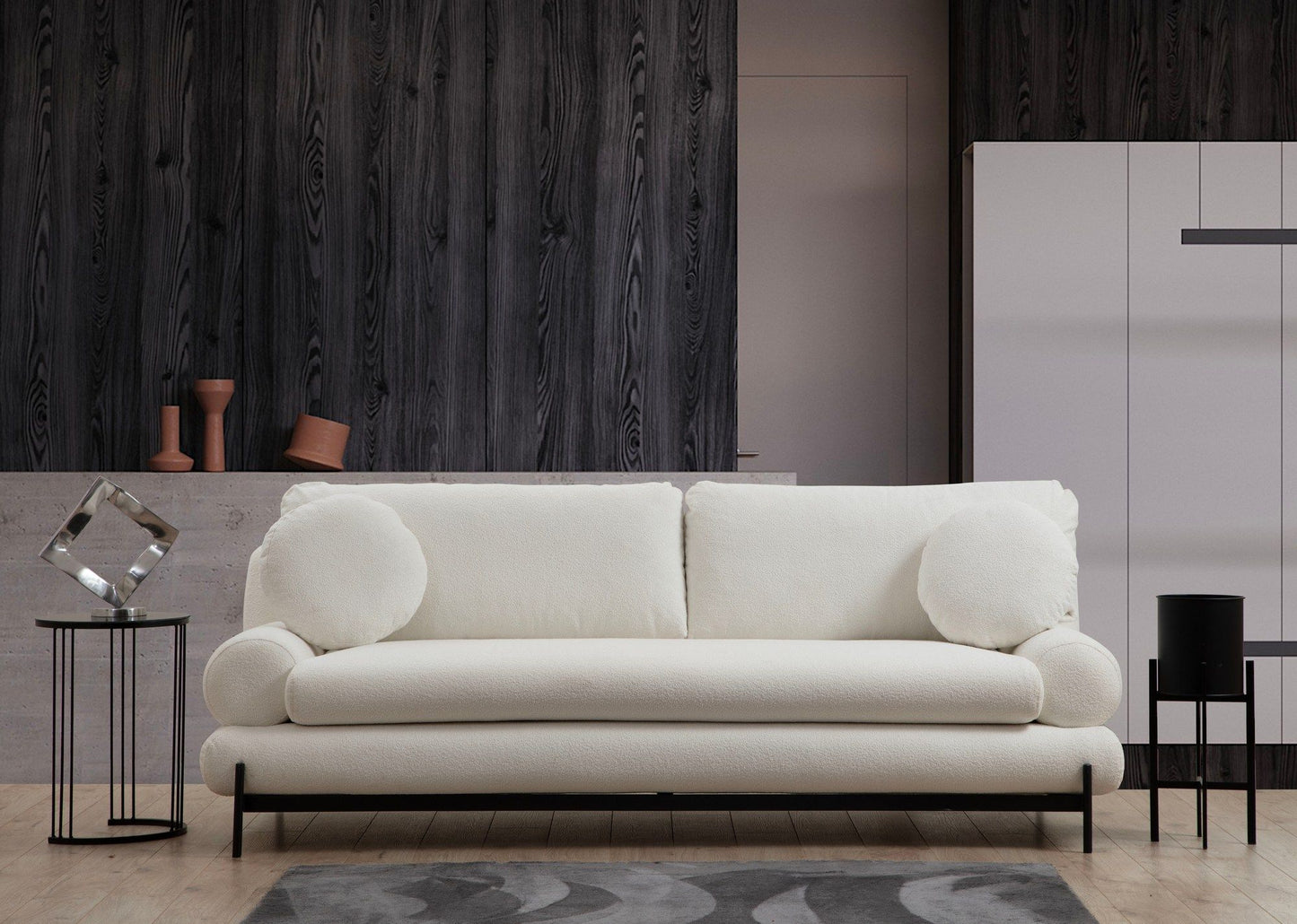 Livorno - Hvid - 3-sæders sofa