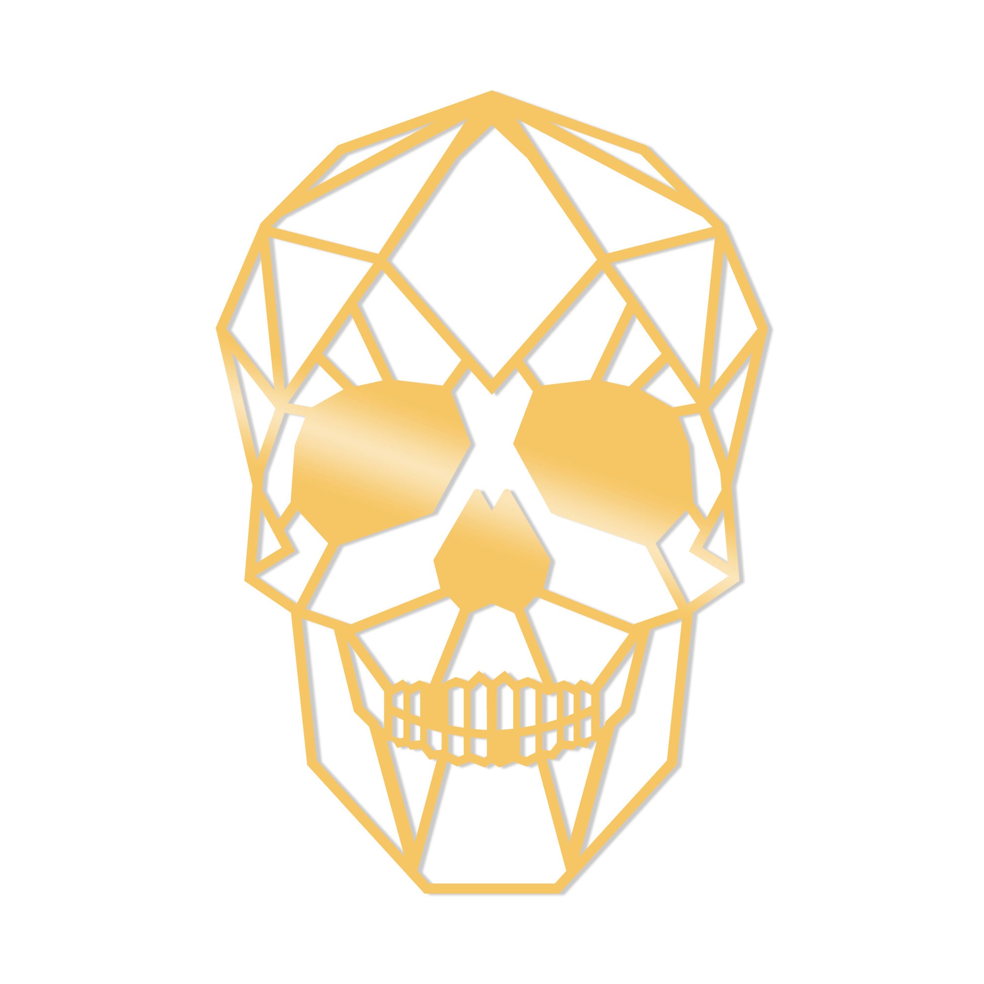 TAKK Skull Metal Decor - Gold - NordlyHome.dk